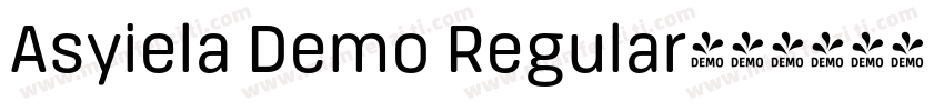 Asyiela Demo Regular字体转换